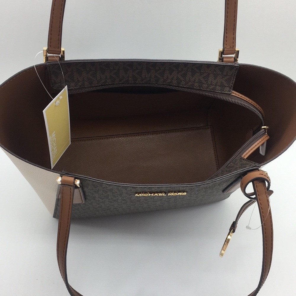MICHAEL KORS KIMBERLY SM BONDED TOTE LT CRM MULTI - Picture 9 of 9